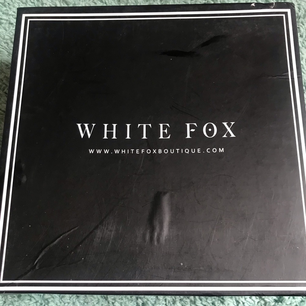 White fox Monaco heels